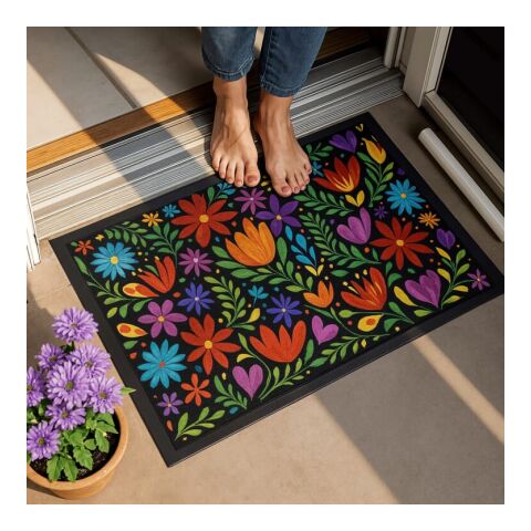 Fußmatte Sublimation 50x75 cm Schwarz | ohne Werbeanbringung | Nicht verfügbar | Nicht verfügbar