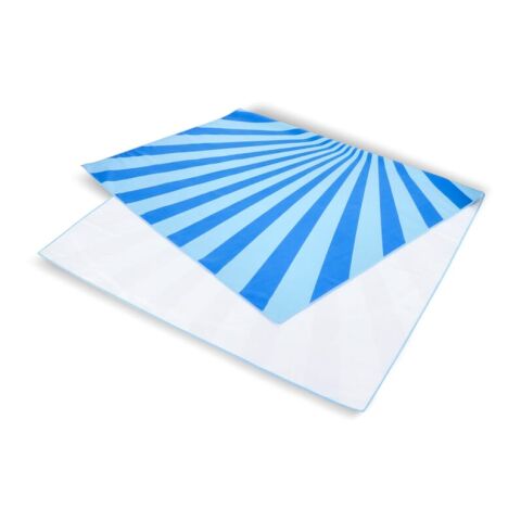 R-PET-Schnelltrocknungs-Strandtuch 100 × 180 cm, Sublimationsdruck Blau Weiss | ohne Werbeanbringung | Nicht verfügbar | Nicht verfügbar