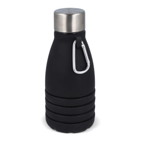 Faltbare Wasserflasche 550 ml Schwarz | ohne Werbeanbringung | Nicht verfügbar | Nicht verfügbar