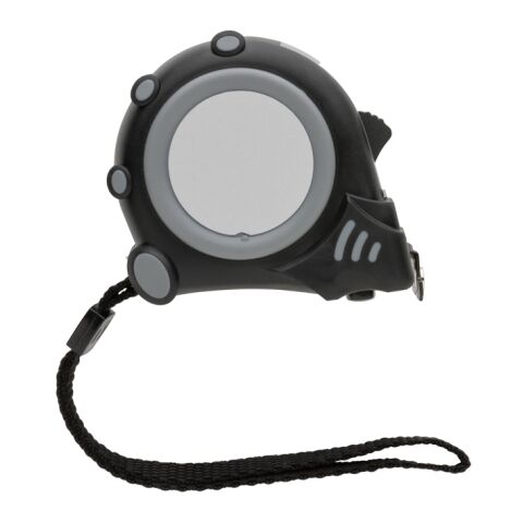 Grip 3m/16mm Maßband aus RCS recyceltem Kunststoff grau-schwarz | ohne Werbeanbringung | Nicht verfügbar | Nicht verfügbar