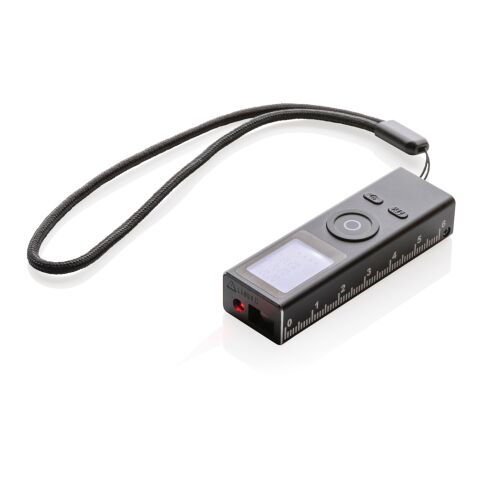 Gear X 30m Lasermessgerät aus RCS recyceltem Aluminum schwarz | ohne Werbeanbringung | Nicht verfügbar | Nicht verfügbar