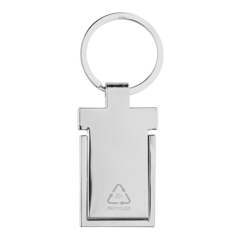 Schlüsselanhänger&amp;Telefonständer aus RCS rec. Zinklegierung silber | ohne Werbeanbringung | Nicht verfügbar | Nicht verfügbar