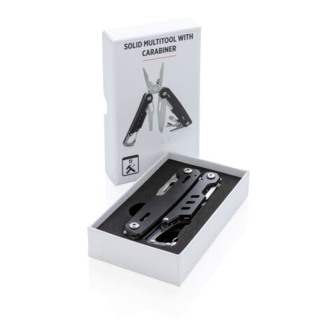 Solid Multitool mit Karabiner schwarz | ohne Werbeanbringung | Nicht verfügbar | Nicht verfügbar | Nicht verfügbar
