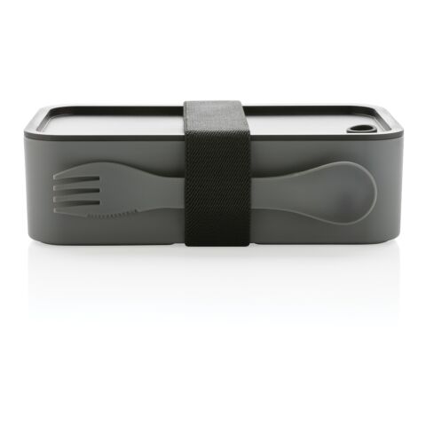 GRS RPP Lunchbox mit Göffel grau | ohne Werbeanbringung | Nicht verfügbar | Nicht verfügbar
