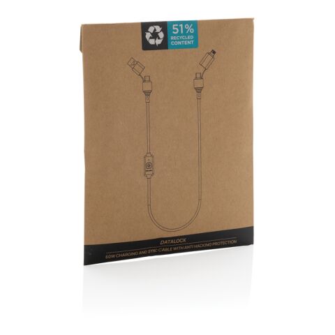Datalock RCS recyceltes 60W Hacking-Schutzkabel schwarz | ohne Werbeanbringung | Nicht verfügbar | Nicht verfügbar