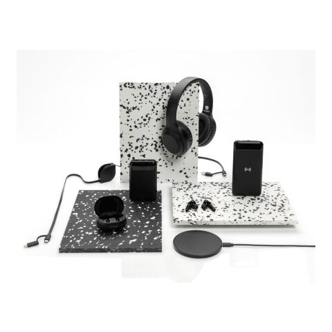 10W Wireless Charger aus RCS Standard recyceltem Kunststoff schwarz | ohne Werbeanbringung | Nicht verfügbar | Nicht verfügbar