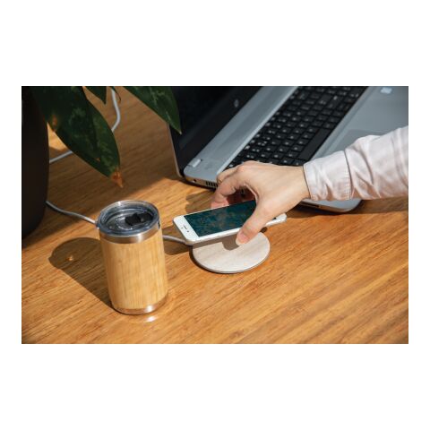 5W Weizenstroh wireless charger braun | ohne Werbeanbringung | Nicht verfügbar | Nicht verfügbar