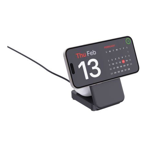 Urban Vitamin Arcadia 15W 3in1 Magnet-Charger aus RCS rABS schwarz | ohne Werbeanbringung | Nicht verfügbar | Nicht verfügbar