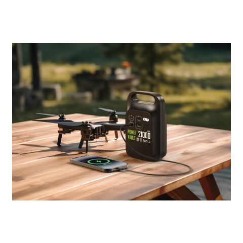 Power Vault 21.000mAh tragbares Kraftwerk aus RCS rPlastik schwarz | ohne Werbeanbringung | Nicht verfügbar | Nicht verfügbar