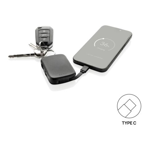 Nexo RCS Key-Chain-Powerbank 2.000mAh mit integr. Kabeln schwarz | ohne Werbeanbringung | Nicht verfügbar | Nicht verfügbar