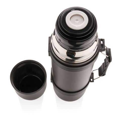 Thermosflasche mit 2 Bechern grau | ohne Werbeanbringung | Nicht verfügbar | Nicht verfügbar | Nicht verfügbar