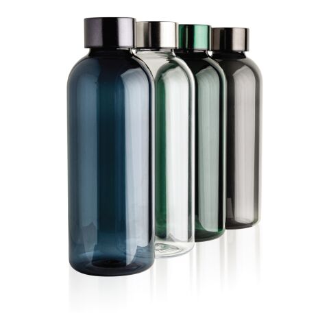 Auslaufsichere Trinkflasche mit Metalldeckel schwarz