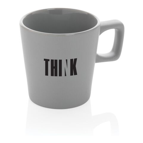 Moderne Keramik Kaffeetasse grau | ohne Werbeanbringung | Nicht verfügbar | Nicht verfügbar