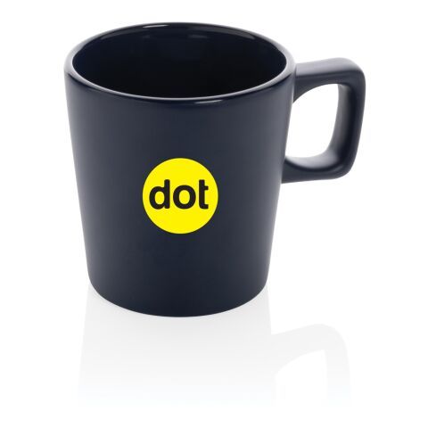Moderne Keramik Kaffeetasse blau | ohne Werbeanbringung | Nicht verfügbar | Nicht verfügbar
