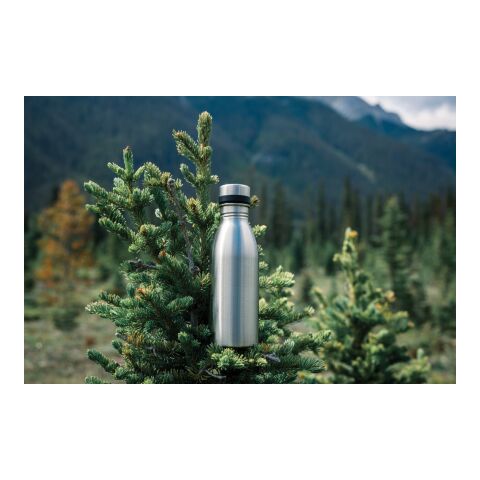 Deluxe Wasserflasche aus RCS recyceltem Stainless-Steel silber | ohne Werbeanbringung | Nicht verfügbar | Nicht verfügbar
