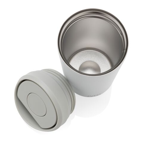 Avira Alix Klickbecher aus RCS rec. Stahl 400ml weiß | ohne Werbeanbringung | Nicht verfügbar | Nicht verfügbar