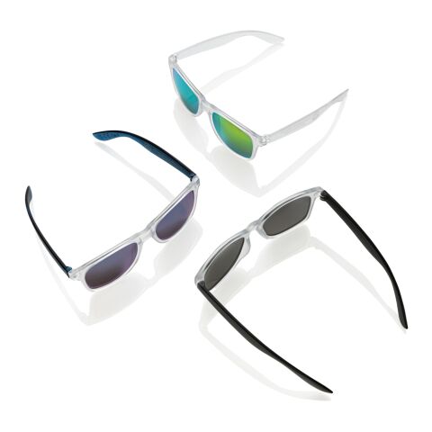 Gleam Sonnenbrille aus RCS rec. PC mit verspiegelten Gläsern schwarz-weiß