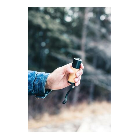 Bambus- und RCS-Recyclingplastiktaschenlampe braun | ohne Werbeanbringung | Nicht verfügbar | Nicht verfügbar