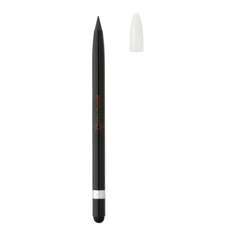 Tintenloser Stift aus Aluminium mit Radiergummi schwarz | ohne Werbeanbringung | Nicht verfügbar | Nicht verfügbar