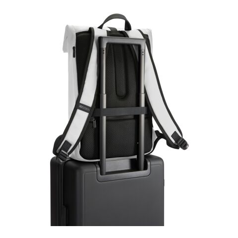 Urban wasserabweisender Flap-Top Rucksack grau-schwarz | ohne Werbeanbringung | Nicht verfügbar | Nicht verfügbar