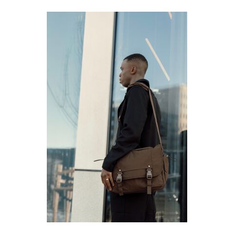 KENTO URBAN 15,6" Messenger aus RCS recyceltem Nylon braun | ohne Werbeanbringung | Nicht verfügbar | Nicht verfügbar | Nicht verfügbar