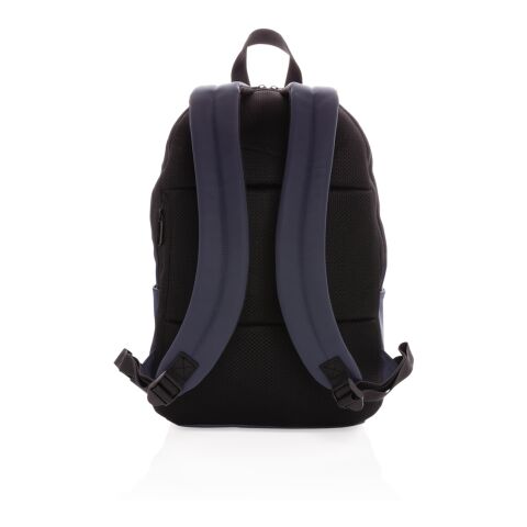 Schicker PU 15.6&quot; Laptop-Rucksack blau | ohne Werbeanbringung | Nicht verfügbar | Nicht verfügbar