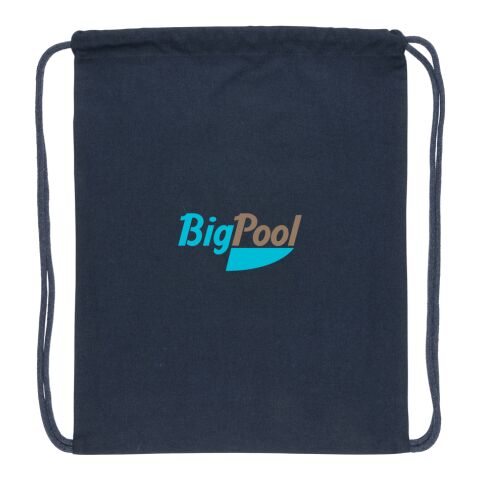 Impact AWARE™ recycelter Baumwoll-Sportbeutel 145gr marineblau | ohne Werbeanbringung | Nicht verfügbar | Nicht verfügbar | Nicht verfügbar
