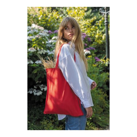 Impact AWARE™ recycelte Baumwolltasche 145gr mit Boden rot | ohne Werbeanbringung | Nicht verfügbar | Nicht verfügbar | Nicht verfügbar