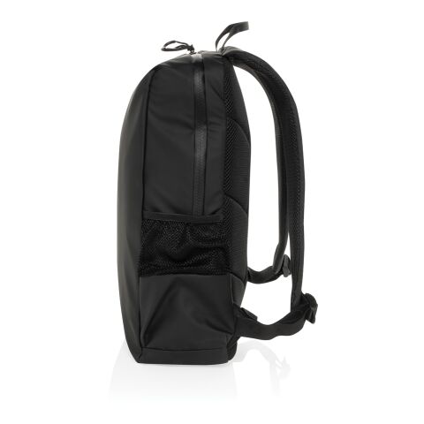 Lima Aware™ RPET wasserabweisender 15,6&quot; Laptop-Rucksack schwarz | ohne Werbeanbringung | Nicht verfügbar | Nicht verfügbar | Nicht verfügbar