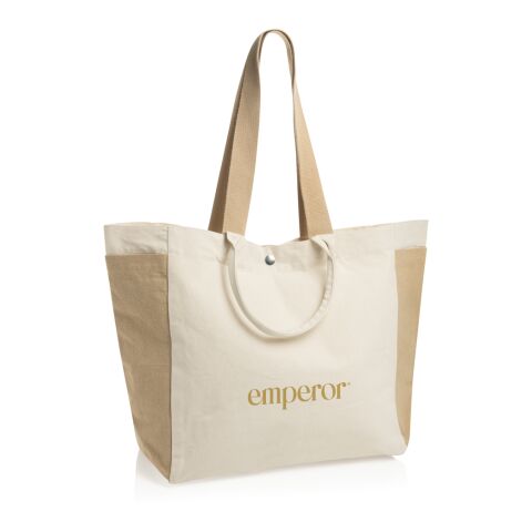 BEAU AWARE™ Allround-Shopper aus rec. Canvas 400gr/m² weiß | ohne Werbeanbringung