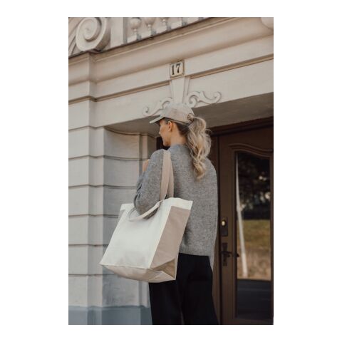 BEAU AWARE™ Allround-Shopper aus rec. Canvas 400gr/m² weiß