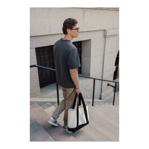 SHOP LOCAL AWARE™ Tasche aus recycelter Baumwolle, 350g/m² schwarz