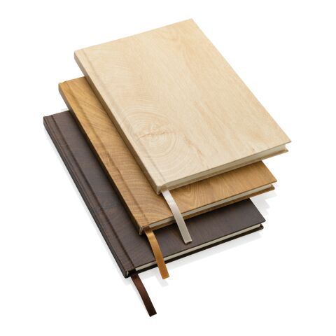 Kavana A5 Notizbuch mit Holz-Print dunkelbraun | ohne Werbeanbringung | Nicht verfügbar | Nicht verfügbar