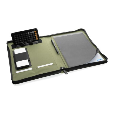 Impact Aware™ Deluxe 300D Tech Portfolio mit Reißverschluss grün | ohne Werbeanbringung | Nicht verfügbar | Nicht verfügbar