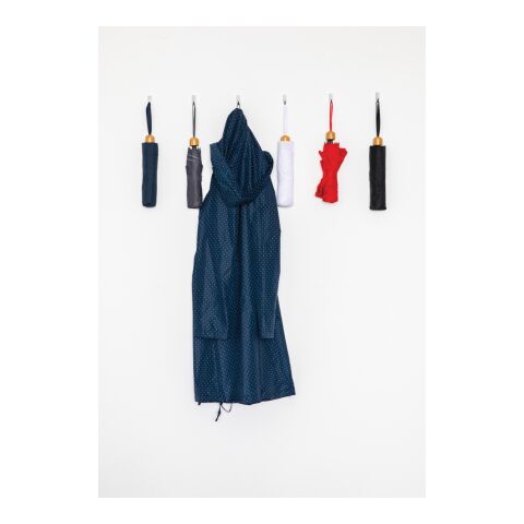 20.5&quot; Impact AWARE™ RPET 190T Pongee Bambus Mini-Schirm weiß | ohne Werbeanbringung | Nicht verfügbar | Nicht verfügbar