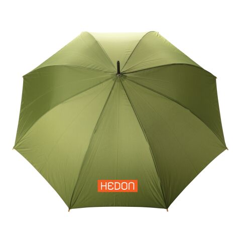 27&quot; Impact AWARE™ RPET 190T Auto-Open Bambus-Schirm grün | ohne Werbeanbringung | Nicht verfügbar | Nicht verfügbar