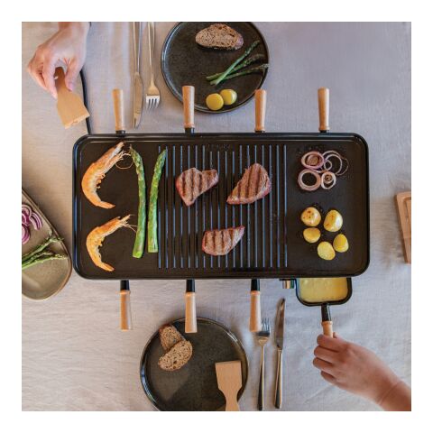 BOSKA Raclette Gourmet Party, 8 Personen (EU Type F) schwarz