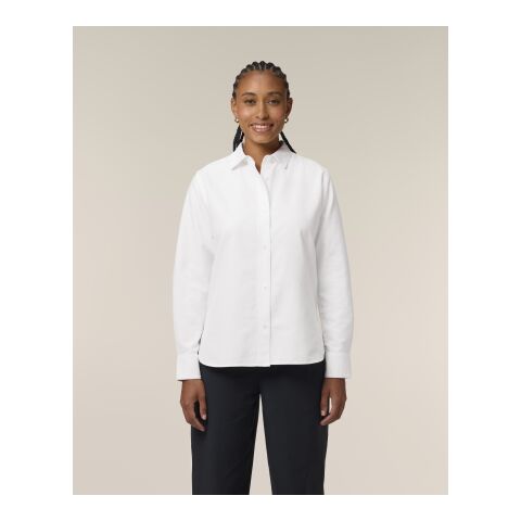 POD Stanley&amp;Stella - Stella Oxford Shirt weiß | XL | DTF Linke Brust