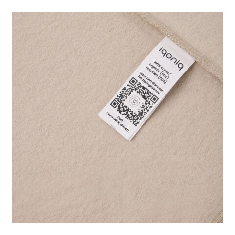 Iqoniq Zion Rundhals-Sweater aus recycelter Baumwolle Wüste | XXXL | ohne Werbeanbringung | Nicht verfügbar | Nicht verfügbar | Nicht verfügbar