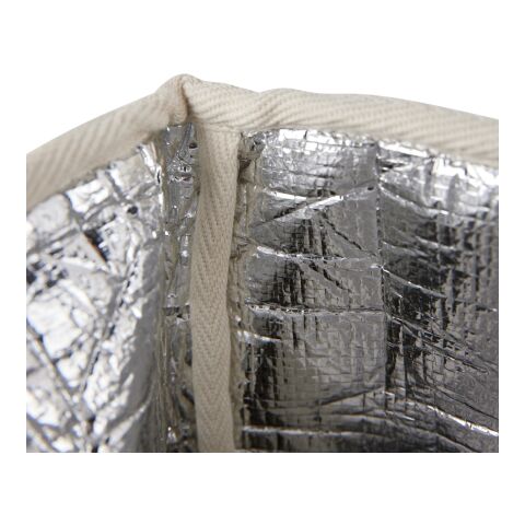 VINGA Volonne AWARE™ Kühlkorb aus recyceltem Canvas off white-schwarz | ohne Werbeanbringung | Nicht verfügbar | Nicht verfügbar | Nicht verfügbar