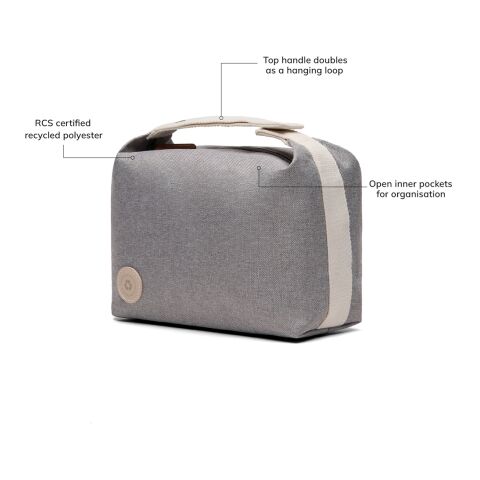 VINGA Sortino RCS Kosmetiktasche grau | ohne Werbeanbringung | Nicht verfügbar | Nicht verfügbar