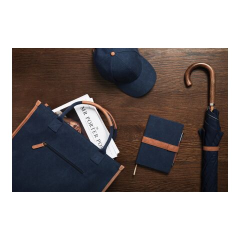 VINGA Bosler Büro-Tasche aus RCS recyceltem Canvas navy blau | ohne Werbeanbringung | Nicht verfügbar | Nicht verfügbar