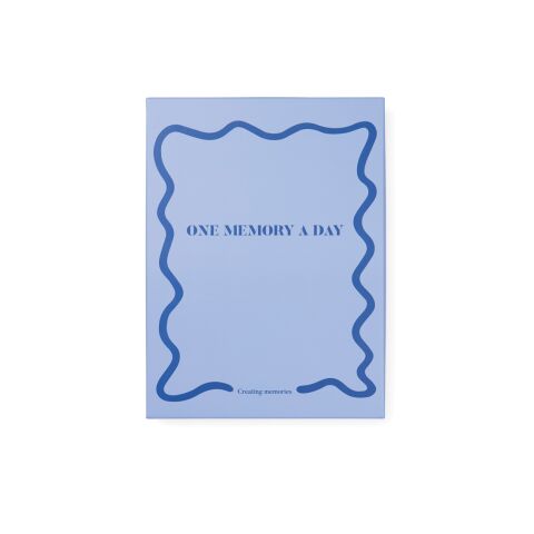 VINGA &quot;One memory a day&quot; GRS-recyceltes Papierjournal blau | ohne Werbeanbringung | Nicht verfügbar | Nicht verfügbar