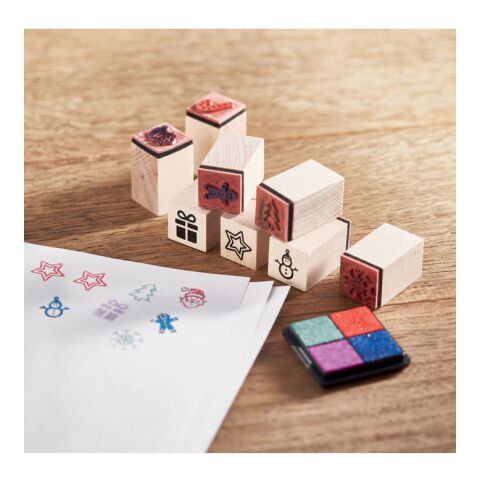 Stempel-Set Weihnachten beige | ohne Werbeanbringung | Nicht verfügbar | Nicht verfügbar | Nicht verfügbar