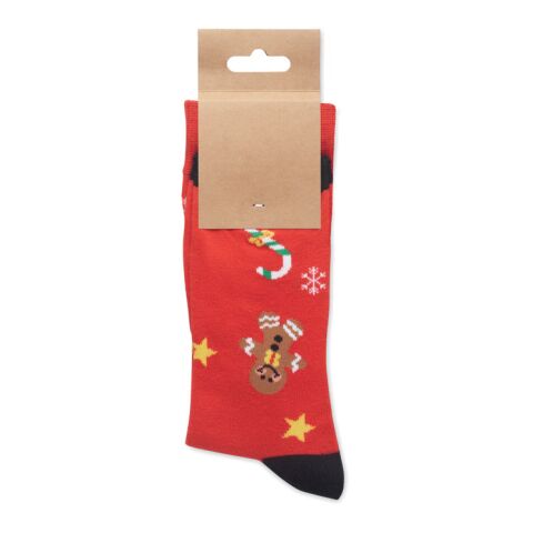 Weihnachtssocken L rot