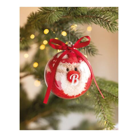 Weihnachtsbaumkugel mit Socken rot | ohne Werbeanbringung | Nicht verfügbar | Nicht verfügbar
