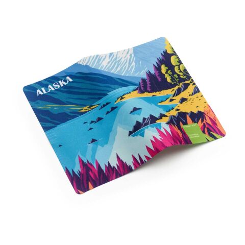 POLYCLEAN rPET Displaytuch im Papieretui, All-Inclusive-Paket  4C-Digitaldruck | 15 x 15 cm