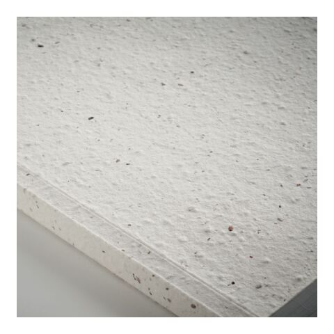 DIN A5 Notizbuch Samenpapier weiß | ohne Werbeanbringung | Nicht verfügbar | Nicht verfügbar