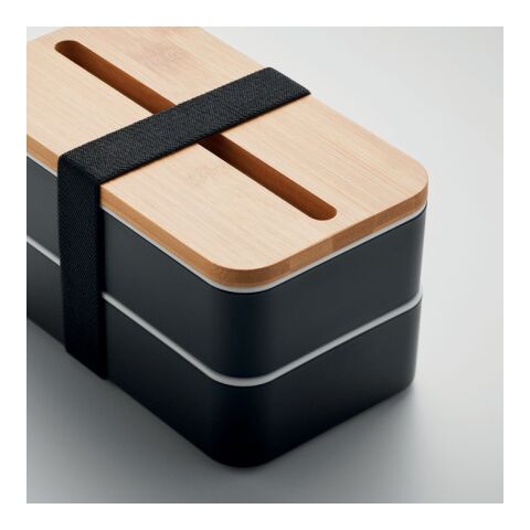 Lunchbox recyceltes PP schwarz | ohne Werbeanbringung | Nicht verfügbar | Nicht verfügbar | Nicht verfügbar