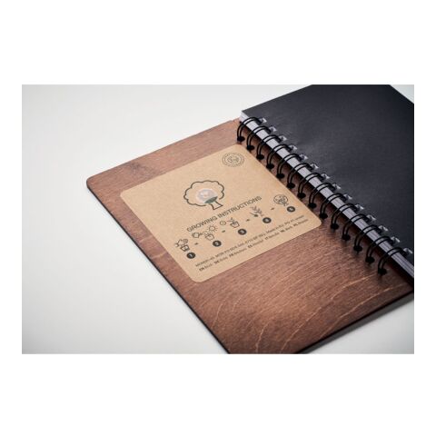 DIN A5 Notizbuch GROWBOOK™ braun | ohne Werbeanbringung | Nicht verfügbar | Nicht verfügbar